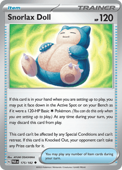 Snorlax Doll (Reverse Holo)