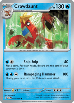 Crawdaunt (Reverse Holo)