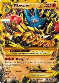 M Lucario-EX (Reverse Holo)