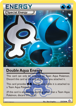 Double Aqua Energy (Reverse Holo)