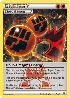 Double Magma Energy (Holo Rare)