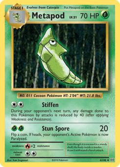 Metapod (Reverse Holo)