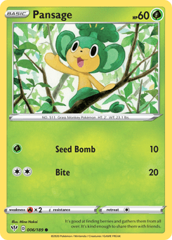 Pansage (Reverse Holo)