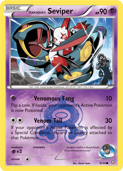 Team Aqua's Seviper (Reverse Holo)