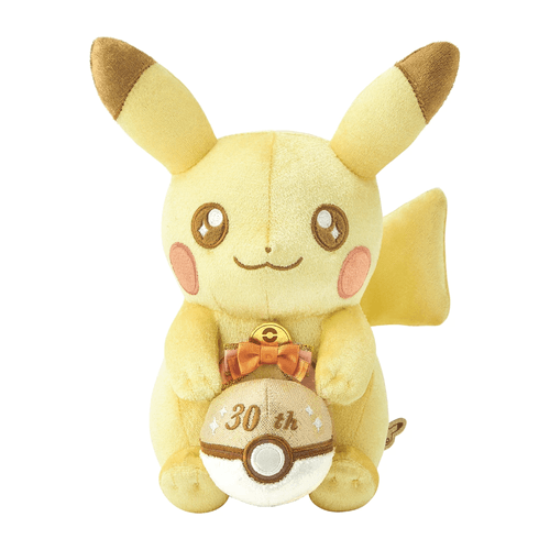 Pokémon Center: Pikachu Sparkling Plush – 30th Anniversary (Japan Original)